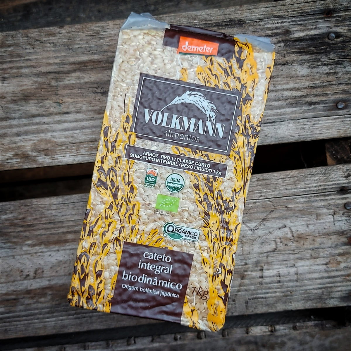 Arroz Cateto Integral 1kg - Volkmann – [eu] orgânico